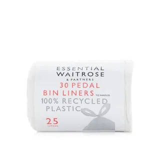Waitrose Essential Pedal Bin Liners 25 litre 30s