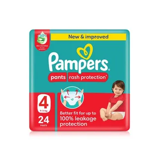 Pampers Rash Protection Pants Size 4 x 24