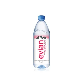 Evian Natural Mineral Water 1 litre x 12