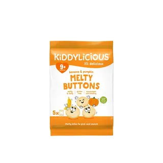 Kiddylicious Banana & Pumpkin Melty Buttons 9+ Months 30g