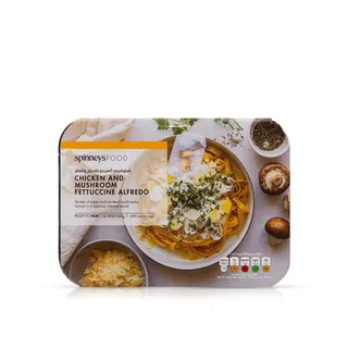 Spinneysfood Frozen Chicken Mushroom Fettuccine Alfredo 400g