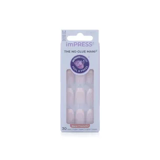Kiss Impress Bare French 30 Medium False Nails