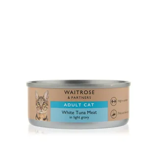 Waitrose P&l White Tuna Meat in Gravy Cat Food 80g