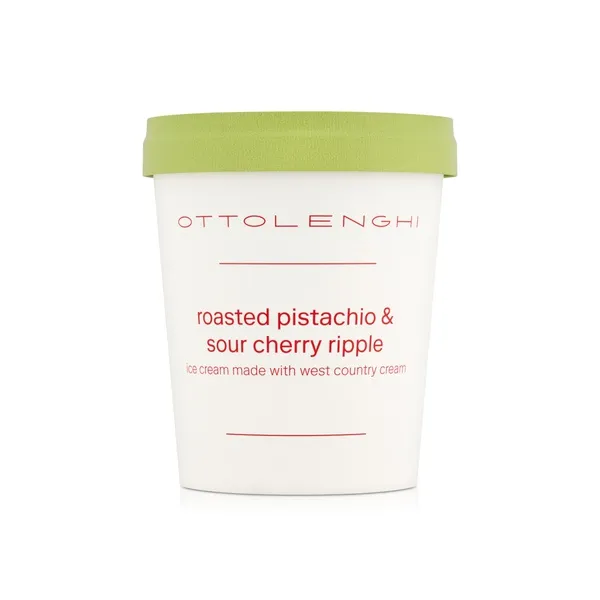 Ottolenghi Roasted Pistachio & Sour Cherry Ripple Ice Cream 480ml