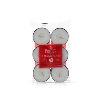 Price's Maxilight Candles White x 12