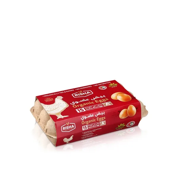 Risha Organic Medium Brown Eggs x 15
