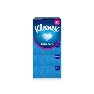 Kleenex Daily Care Facial Tissue 190 Sheets x 2 Ply x 5 Packs