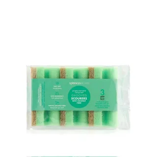 Spinneys Grooved Scourerss with Coconut Fibre x 3