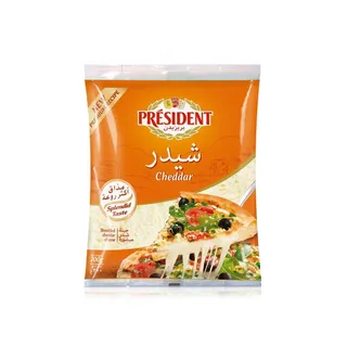 بريزيدن جبن شيدر طبيعي مبشور 200 غرام