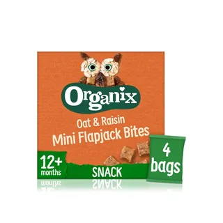 Organix Oat and Raisin Mini Flapjack Bites 12m+ 4 x 20g