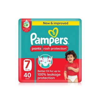 Pampers Rash Protection Pants Size 7 x 40