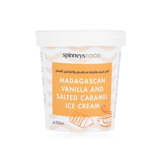 Spinneysfood Madagascan Vanilla And Salted Caramel Ice Cream 500ml