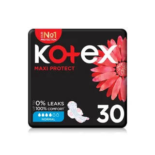 Kotex Maxi Protect Normal Pads with Wings 30s