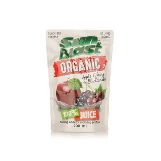 Sunblast Organic Apple Cherry Blackcurrant Juice 200ml
