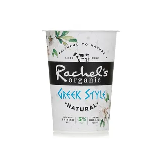 Rachel's Organic Low Fat Greek Natural Bio Live Yogurt 450g