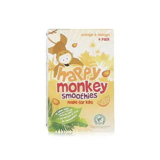 Happy Monkey Orange & Mango Smoothie 4 x 180ml