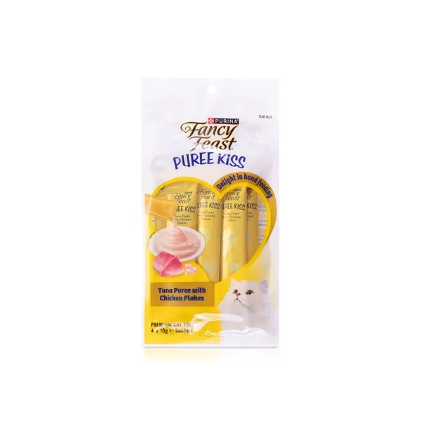 Fancy Feast Puree Kiss Tuna and Chicken Cat Treats 10g x 4