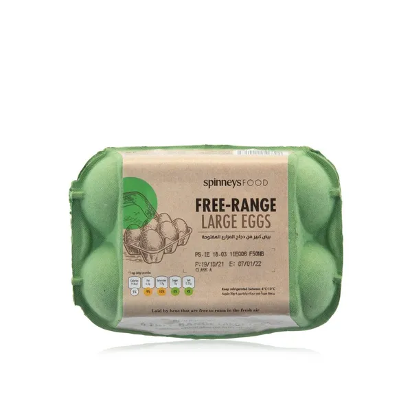 Spinneysfood Free Range Large Eggs x 6