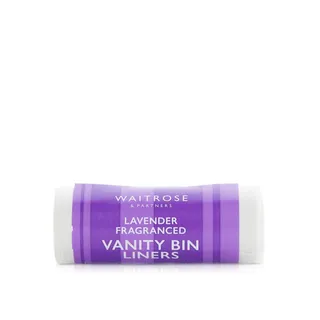 Waitrose Lavender Scented Vanity Bin Liners 10 litre 25s