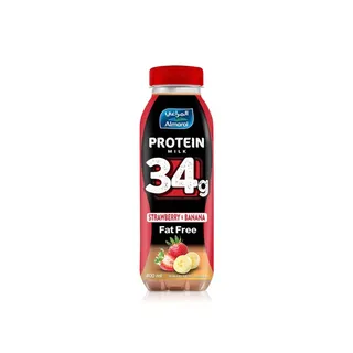 Almarai Protein Milk Strawberry Banana 400ml
