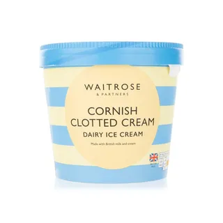 Waitrose Frozen Cornish Clotted Cream Ice Cream 1 Litre