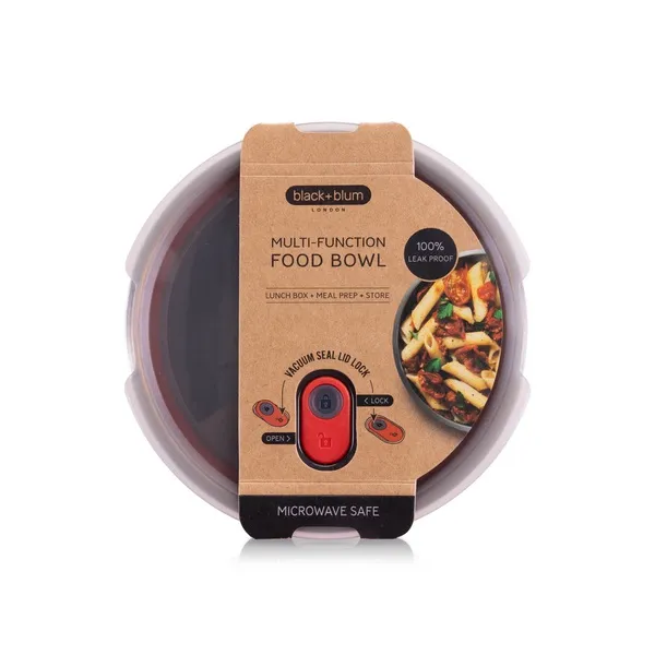 Black + Blum Round Microwaveable Multifunction Food Box Stainless Steel Large