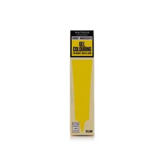 Waitrose Cooks' Ingredients Yellow Gel Colouring 19g