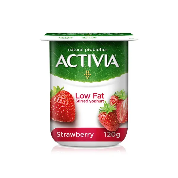 Activia Strawberry Yoghurt Low Fat 120g