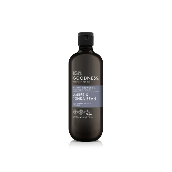 Baylis & Harding Amber and Tonka Bean Natural Men's Shower Gel 500ml