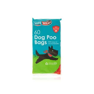 Safe Wrap Dog Poo Bags Pack of 60