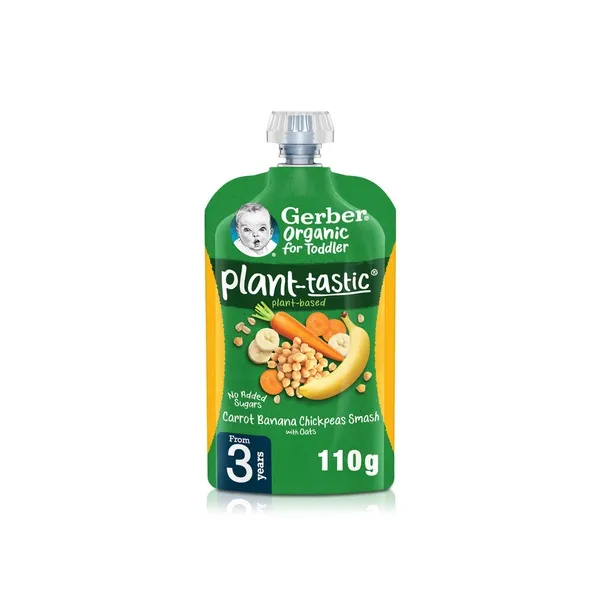 Gerber Carrot Banana Chickpeas Smash 110g (3+ Years)