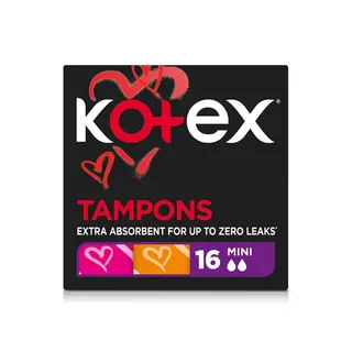 Kotex Mini Tampons 16s