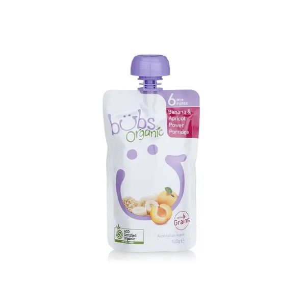 Bubs Organic Banana & Apricot Powder Porridge Pouch 6+ Months 120g