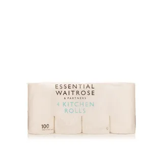 Waitrose Essential Extra Length Kitchen Towels 4 Rolls
