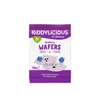 Kiddylicious Blueberry Wafers 6+ Months 4g x 10