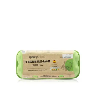 Spinneys Medium Free-Range Chicken Eggs 10 Pack