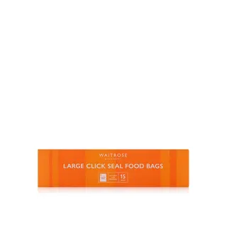 Waitrose Large Resealable Food Bags 15s