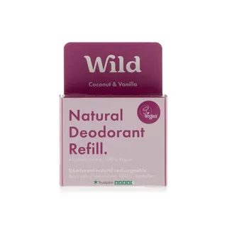 Wild Natural Coconut and Vanilla Refill for Deodorant 40g