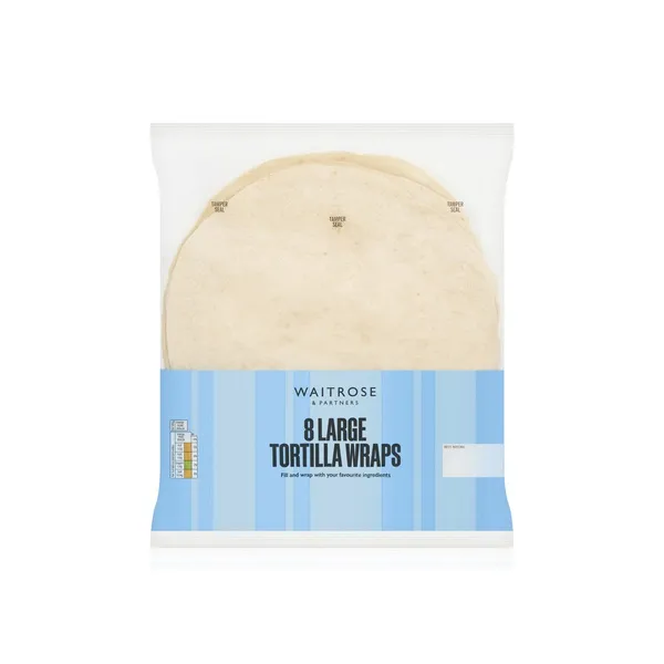 Waitrose Plain Tortilla Wraps 490g