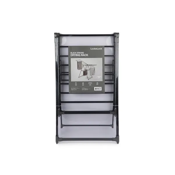 Lock & Lock Strong Laundry Drying Rack Black 150x 60x 100cm