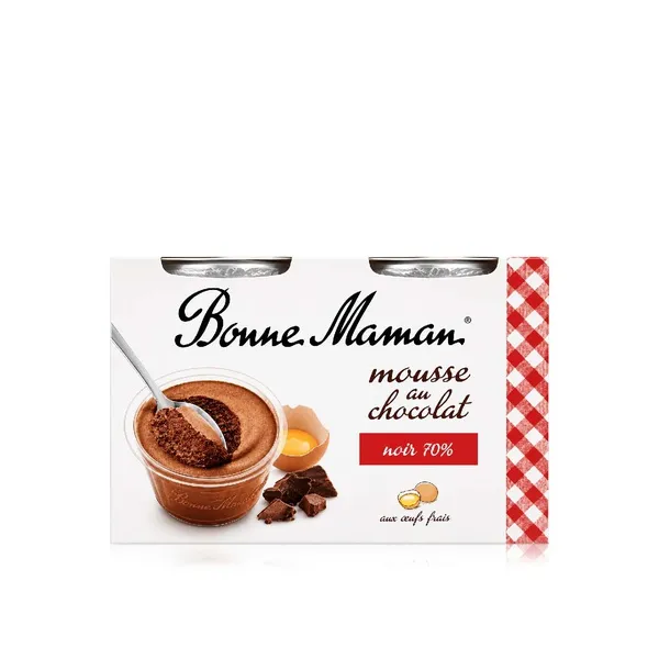 Bonne Maman Intense Dark Chocolate Mousse 50g x 4