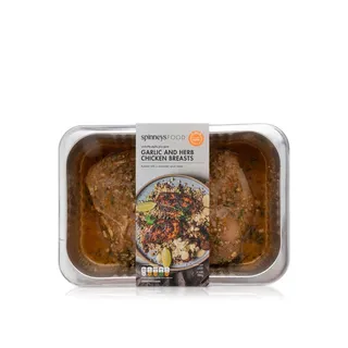 Spinneysfood Garlic and Herb Chicken Breasts 350g