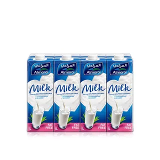 Almarai Uht Milk Fat Free 1 litre x 4