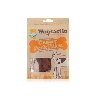 Wagtastic Chewy Duck Fillets Dog Treats 80g