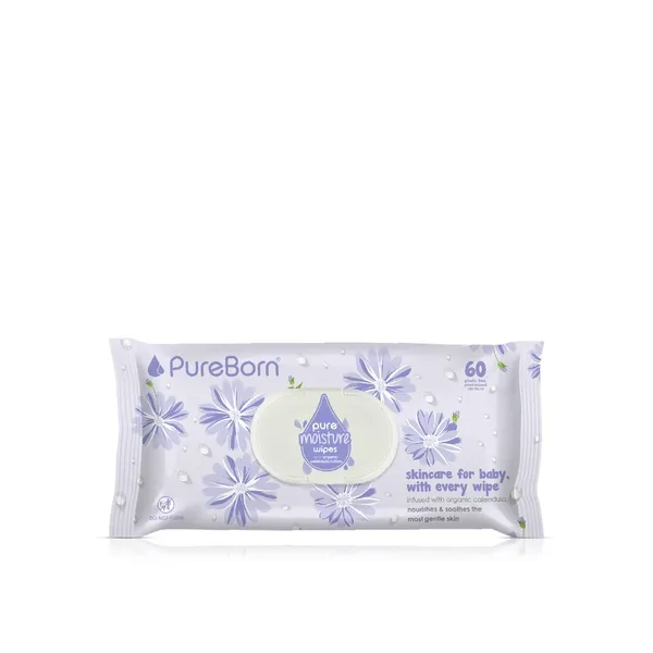 PureBorn Pure Moisture Calendula Wipes x 60