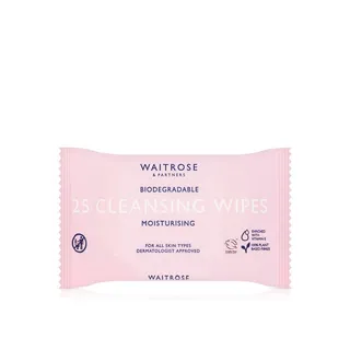 Waitrose Biodegradable Moisturing Cleansing Wipes x 25