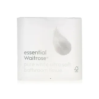 Waitrose Essential Bathroom Tissue White 2ply x 4