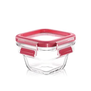 Tefal Masterseal Glass Square Container Red 180ml