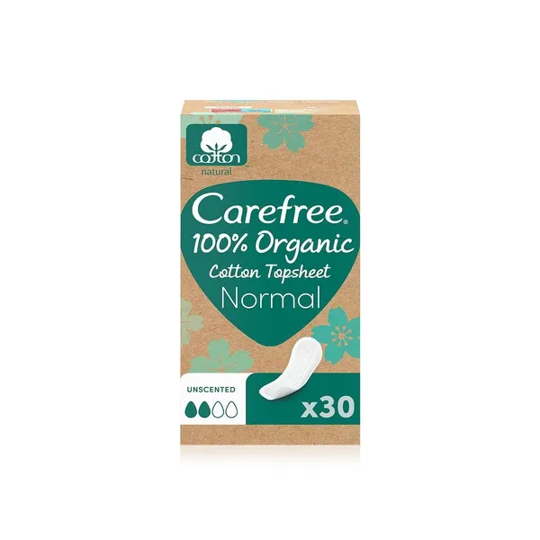 Carefree Organic Cotton Normal Liners x 30