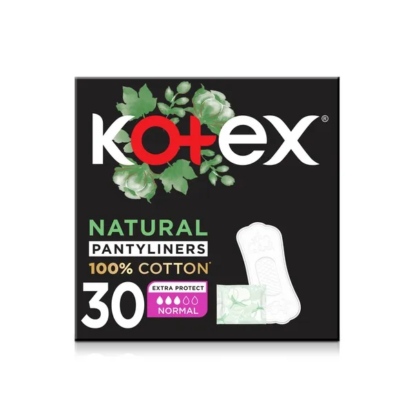 Kotex Natural Panty Liners Normal 30s